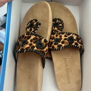 Jack Rogers Brown and Black Sandals